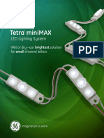 GE LED Signage Lighting Tetra Minimax Data Sheet