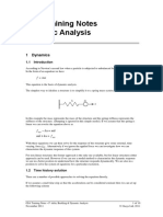 GSA Training Notes Dynamic Analysis: 1 Dynamics