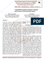 Performance Through Efficient Robust Routing Technique (ERR Model) To Protect WSN From DoS Attack