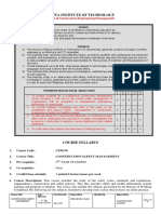 CEM130 Construction Safety Management - SYLLABUS Revised