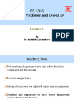 EE 4043 Electrical Machines and Drives IV: Ecture