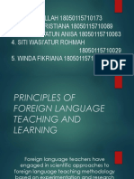 Chapter 1 - Principles of Foreign Language Teaching and Learning