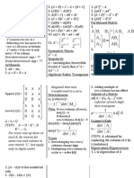 Linear Algebra Cheat Sheet