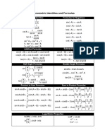 Table of Formula PDF