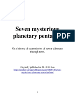 Seven Mysterious Planetary Pentacles Mihai Vârtejaru
