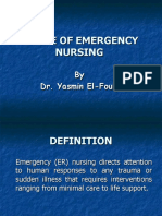 Scope of Emergency Nursing