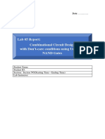 Lab 04 Report: Combinational Circuit Design With Altera Quartus CAD Tool