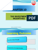 Tax Investment Incentives: Atxb223 Malaysian Taxation Ii 1