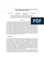 Adaptive Distributed Mechanism Against Flooding Network Attacks Based On Machine Learning