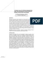 Shava & Manyike - The Decolonial Role of African Indigenous Languages and Indigenous Knowledge in Formal Education Process