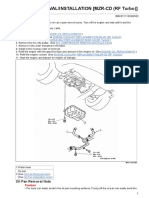 Oil Pan Removal - Installation (MZR-CD (RF Turbo) )