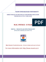 Molecular Spectroscopy Manmohan Univ PDF