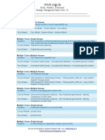 Strategic Management Sample Papaer and Answer