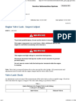 Engine Valve Lash - Inspect/Adjust