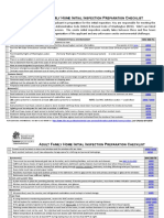 Initial Inspection Checklist