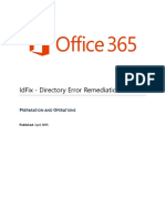 Office 365 IdFix Guide Version 1.08