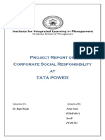 Project Report On Corporate Social Responsibility at Tata Power