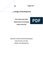 Sociology of Development: MA in Sociology Paper-19