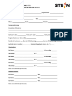 Application Form Stenn