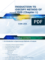Chapter 1 - Introduction To Spectroscopy Method of Analysis