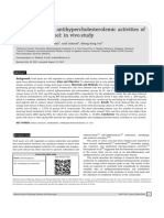 Antidiabetic and Antihypercholesterolemic Activities of Citrus Sinensis Peel: in Vivo Study