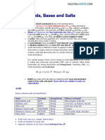 Chemistry Acid Bases