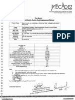 Test Report Field Density Test Sand Replacement Method: Project Name