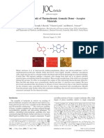 A Systematic Study of Thermochromic Aromatic Donor - Acceptor Materials