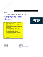 Ds-140 Design Specification Test