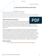 Magic Quadrant For Security Information and Event