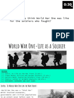 World War One-Life As A Soldier Gallery Walk