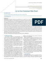 Iatrogenic Injury To The Common Bile Duct: Case Report