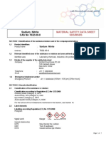 Sodium Nitrite CAS No 7632-00-0: Material Safety Data Sheet Sds/Msds