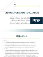 Disinfection and Sterilization: Mary T. Post, RN, MS, CNS, CIC