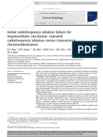 Initial Radiofrequency Ablation Failure For Hepatocellular Carcinoma: Repeated Radiofrequency Ablation Versus Transarterial Chemoembolisation