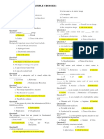 Biochemistry (Multiple Choices)