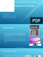 Manufacturing of LCD Panels