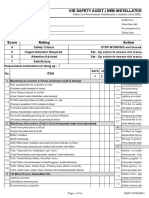 Score Rating Action: Kie Safety Audit (Neb Installation)