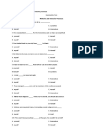 EN10G-Ia-27: Use Reflexive and Intensive Pronouns Summative Test Reflexive and Intensive Pronouns