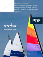 Accenture BPM Lifecycle Durable BPM Capability To Stay Ahead of Competition