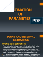 Estimation of Parameters