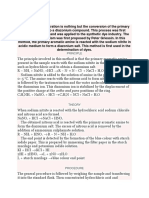 The Diazotization Titration Is Nothing But The Conversion of The Primary Aromatic Amine To A Diazonium Compound