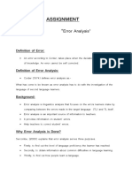 Error Analysis (Rabia)