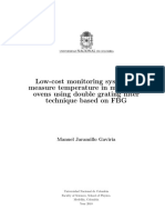 Low-Cost Monitoring System To Measure Temperature in Microwave Ovens Using Double Grating Filter Technique Based On FBG