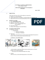 Pugo Central National Highschool Cares, Pugo La Union Semi-Detailed Lesson Plan in Grade 10 English July 2, 2019