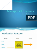 BRAC Production Function