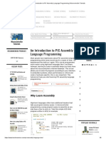 An Introduction To PIC Assembly Language Programming - Microcontroller Tutorials