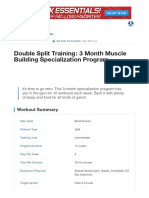 Double Split Training - 3 Month Muscle Building Specialization Program - Musc