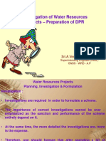 Investigation of Water Resources Projects - Preparation of DPR