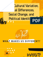 Human Cultural Variation Social Differences Social Change and Political Identities